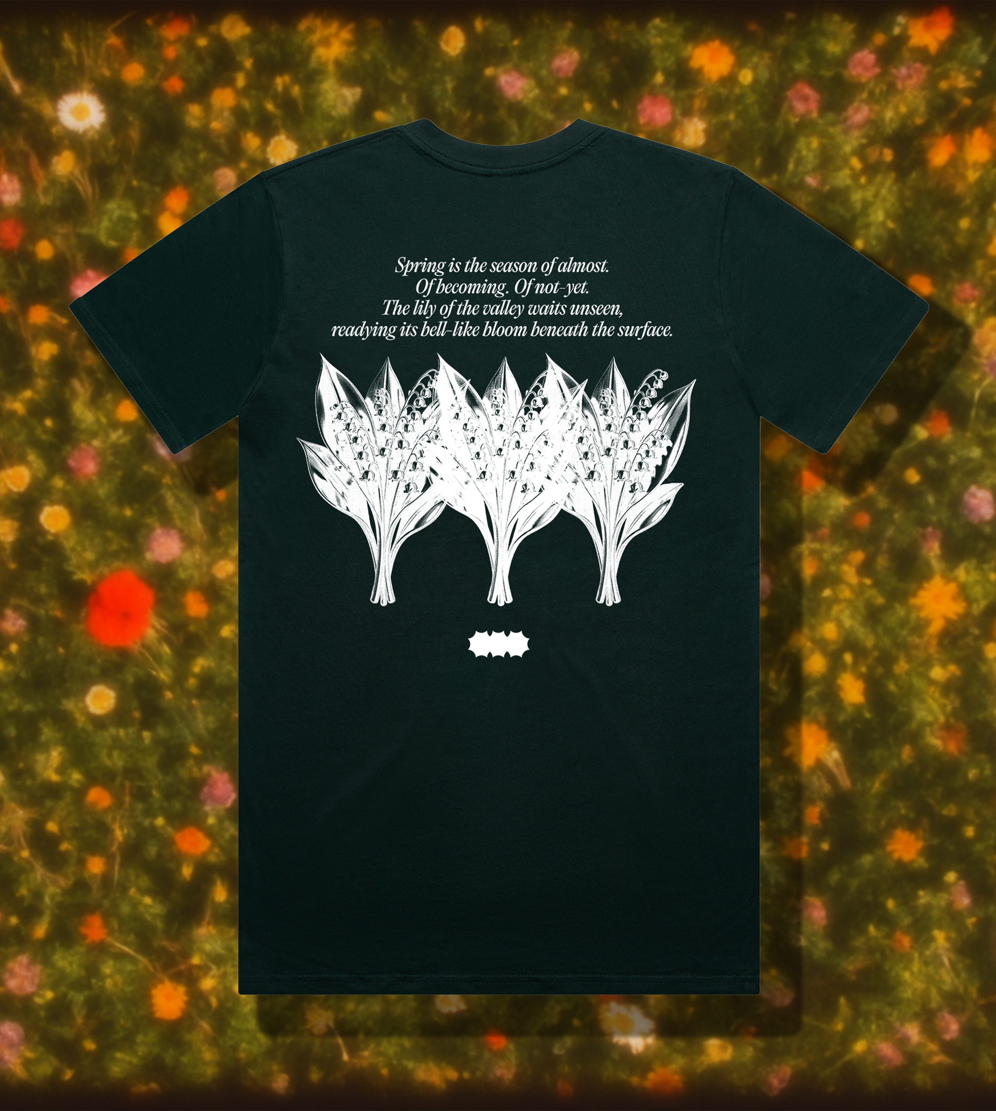 LILY OF THE VALLEY TEE // PINE GREEN