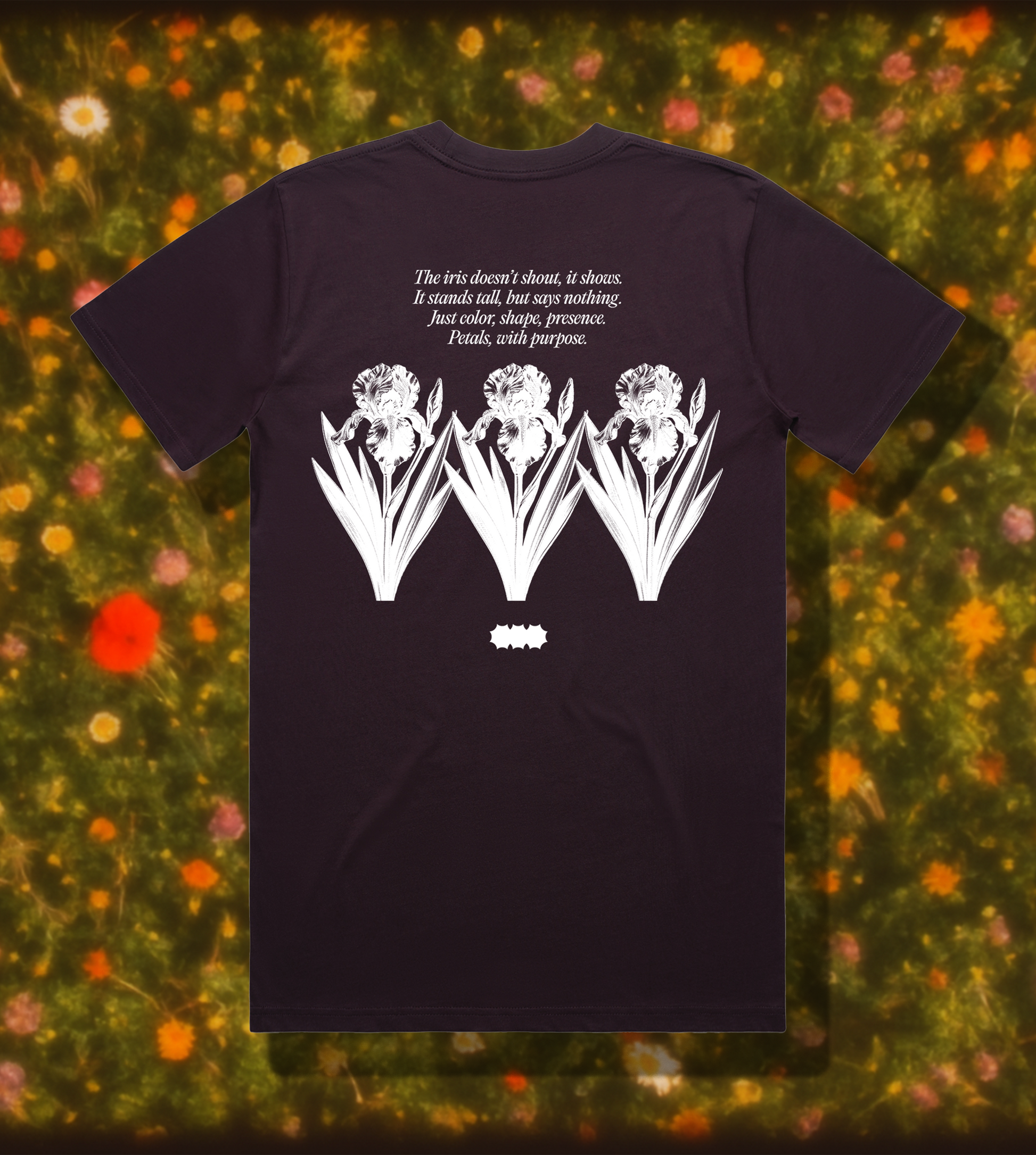 BEARDED IRIS TEE // PLUM