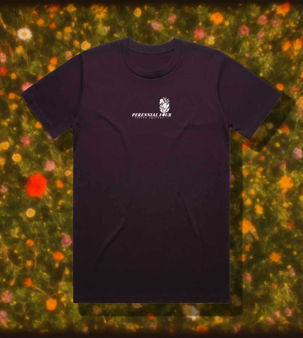 BEARDED IRIS TEE // PLUM
