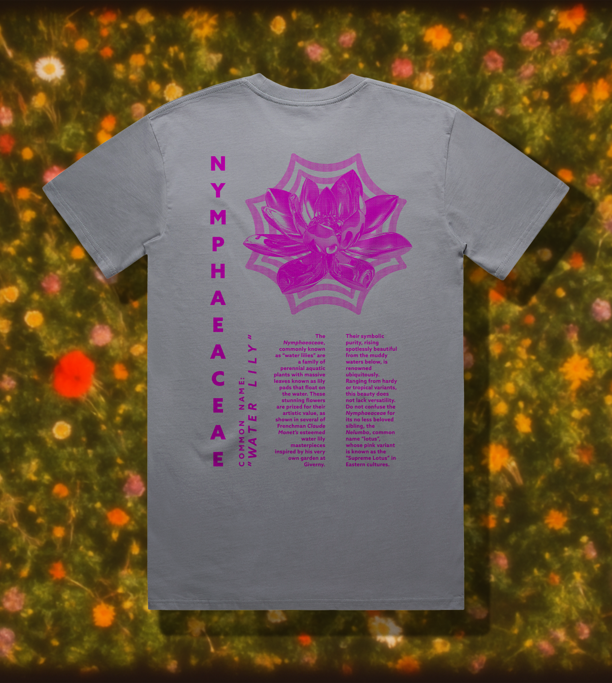 WATER LILY TEE // GRAY