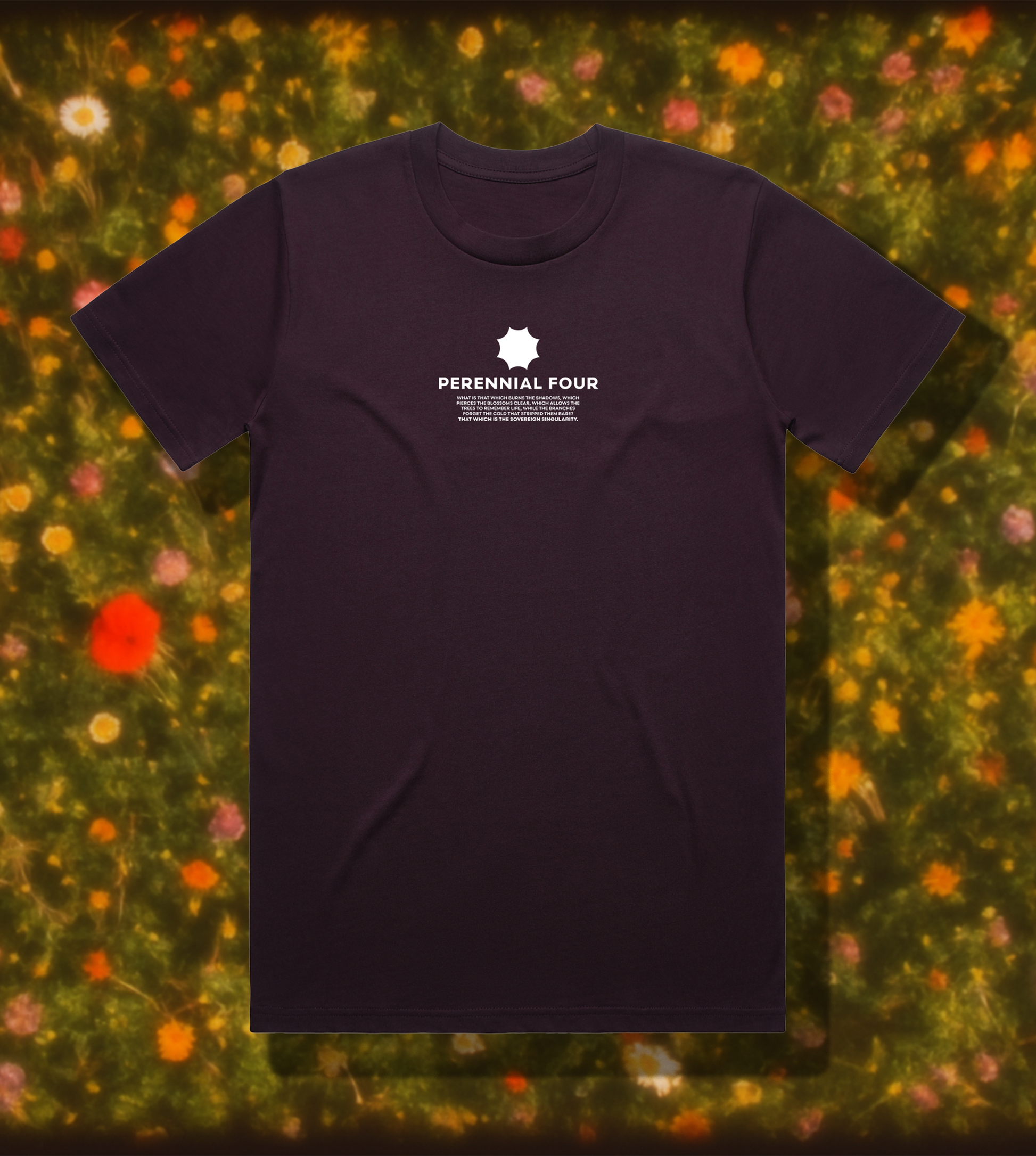 CHERRY BLOSSOM TEE // PLUM